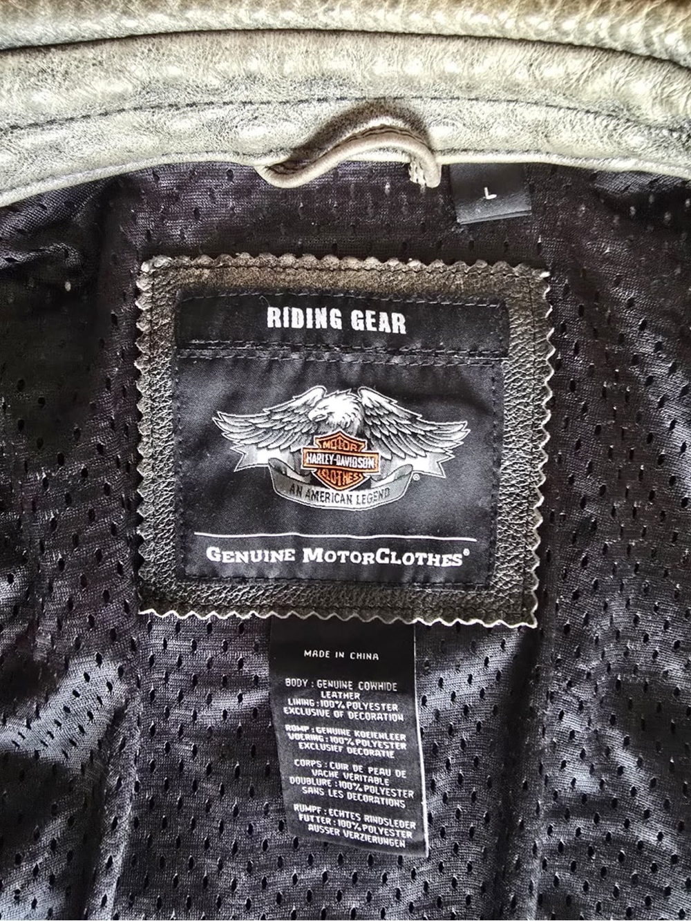 Harley Davidson Men’s Leather Jacket. Motorcycle Jacket. New!!! Size Large - Picture 5 of 15